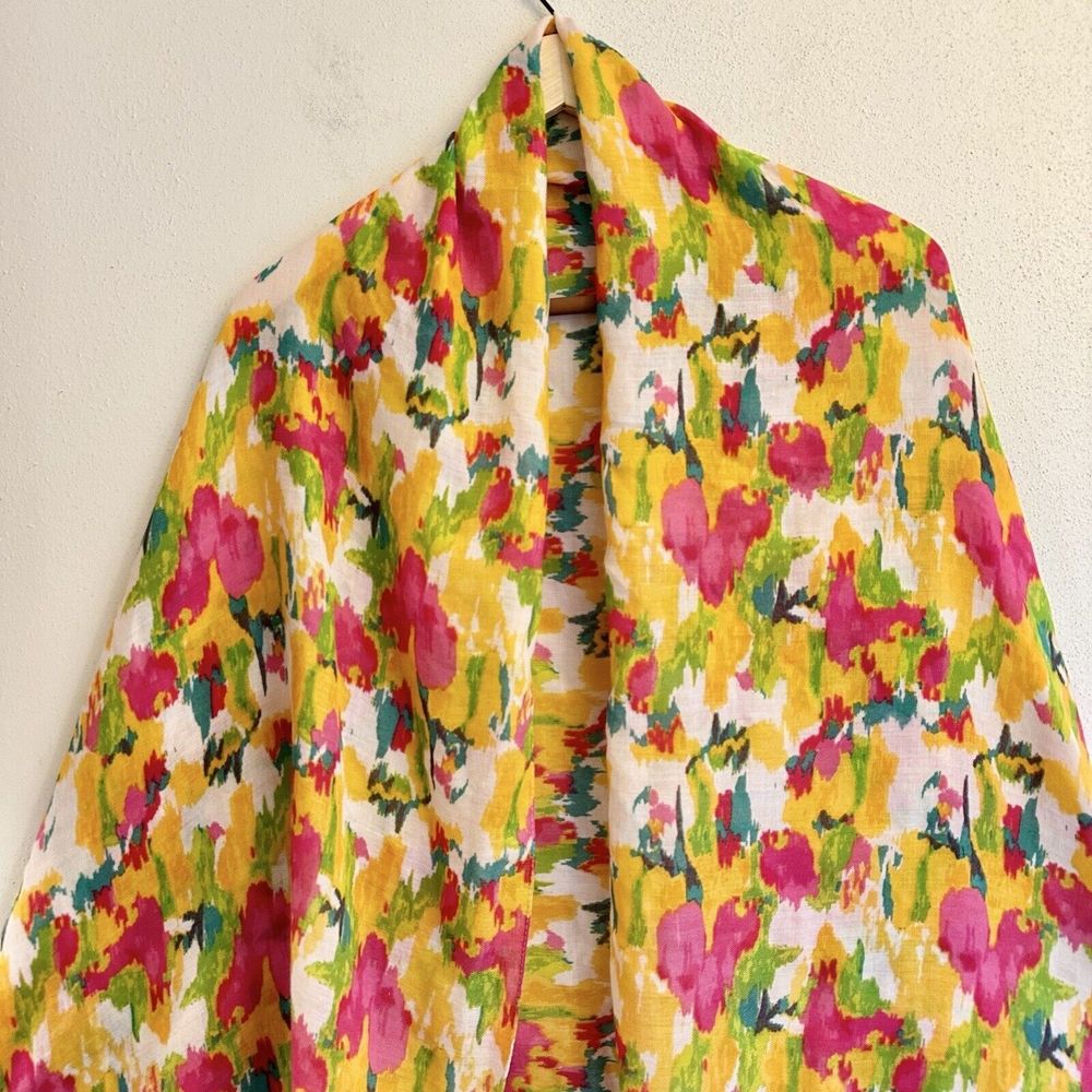 Printed Village Women Pink Scarf One Size - Picture 2 of 8